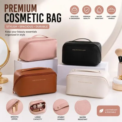 Leather Cosmetic Pouch