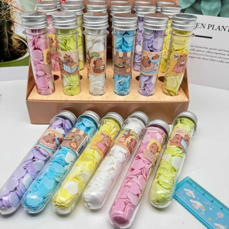 Paper Soap Bottle – Travel Hand Wash Sheets – side view
