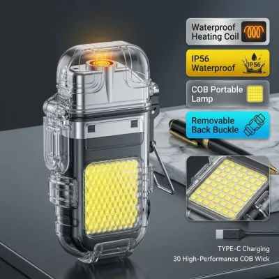 Rechargeable COB Lighter with Torch
