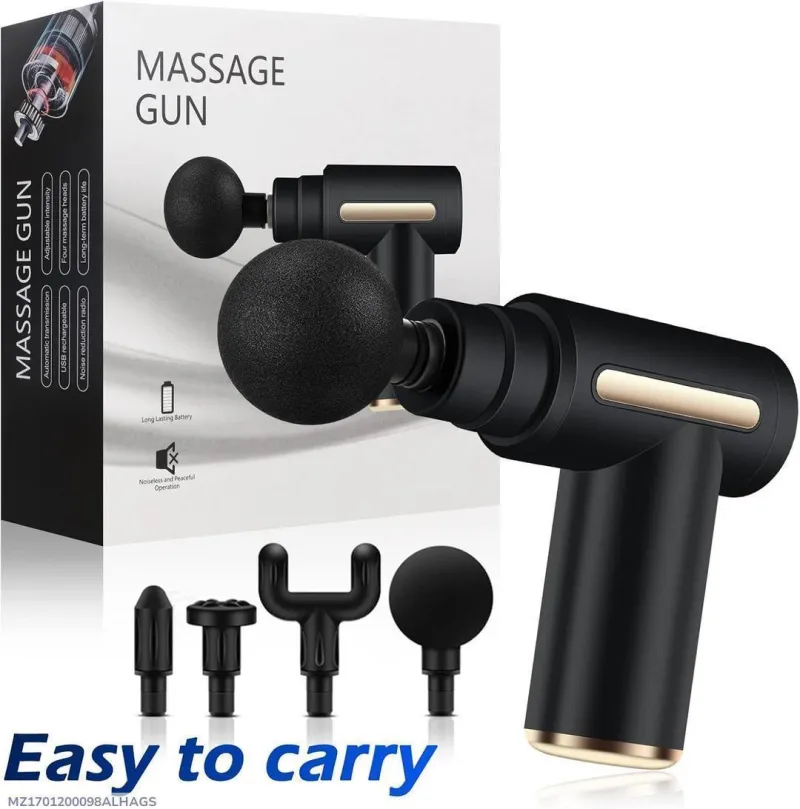 Rechargeable smart facial gun massager – side view