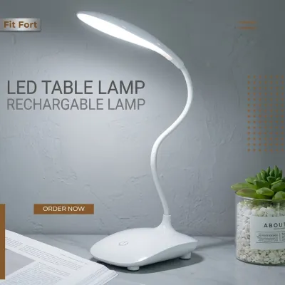 Rechargeable Study Lamp Price in Pakistan - White LED Desk Light
