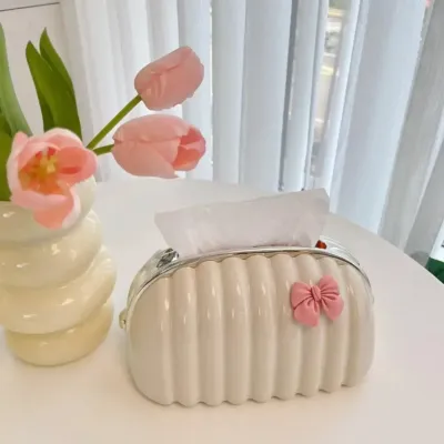 Shell Tissue Box – side view