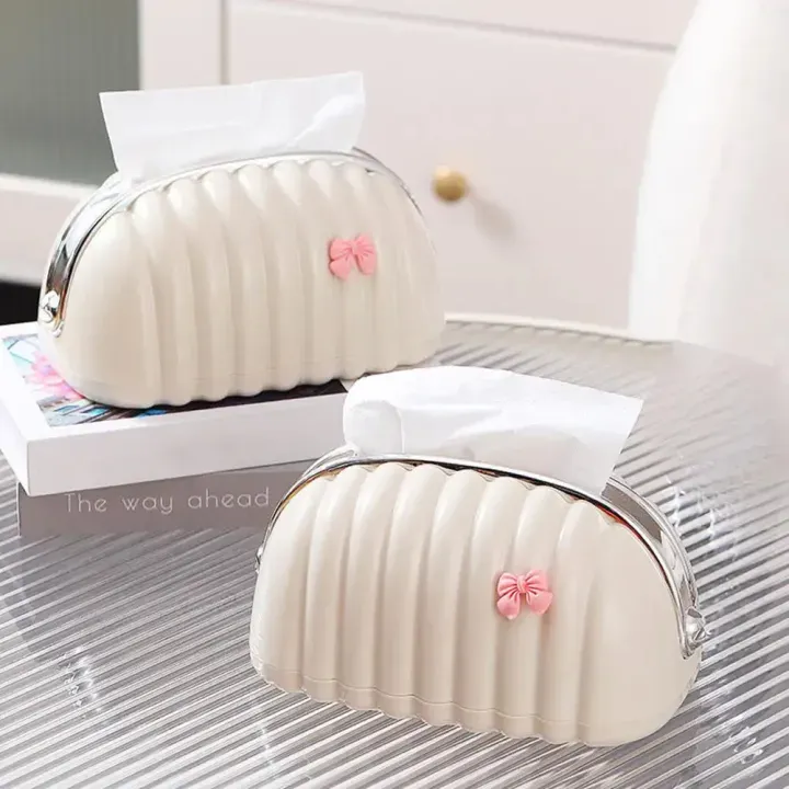 Shell Tissue Box – close-up of the details