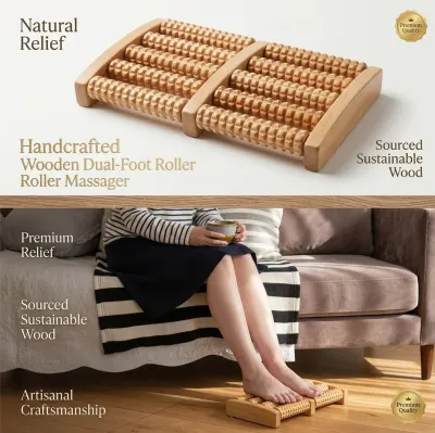 Wooden Foot Massager – side view
